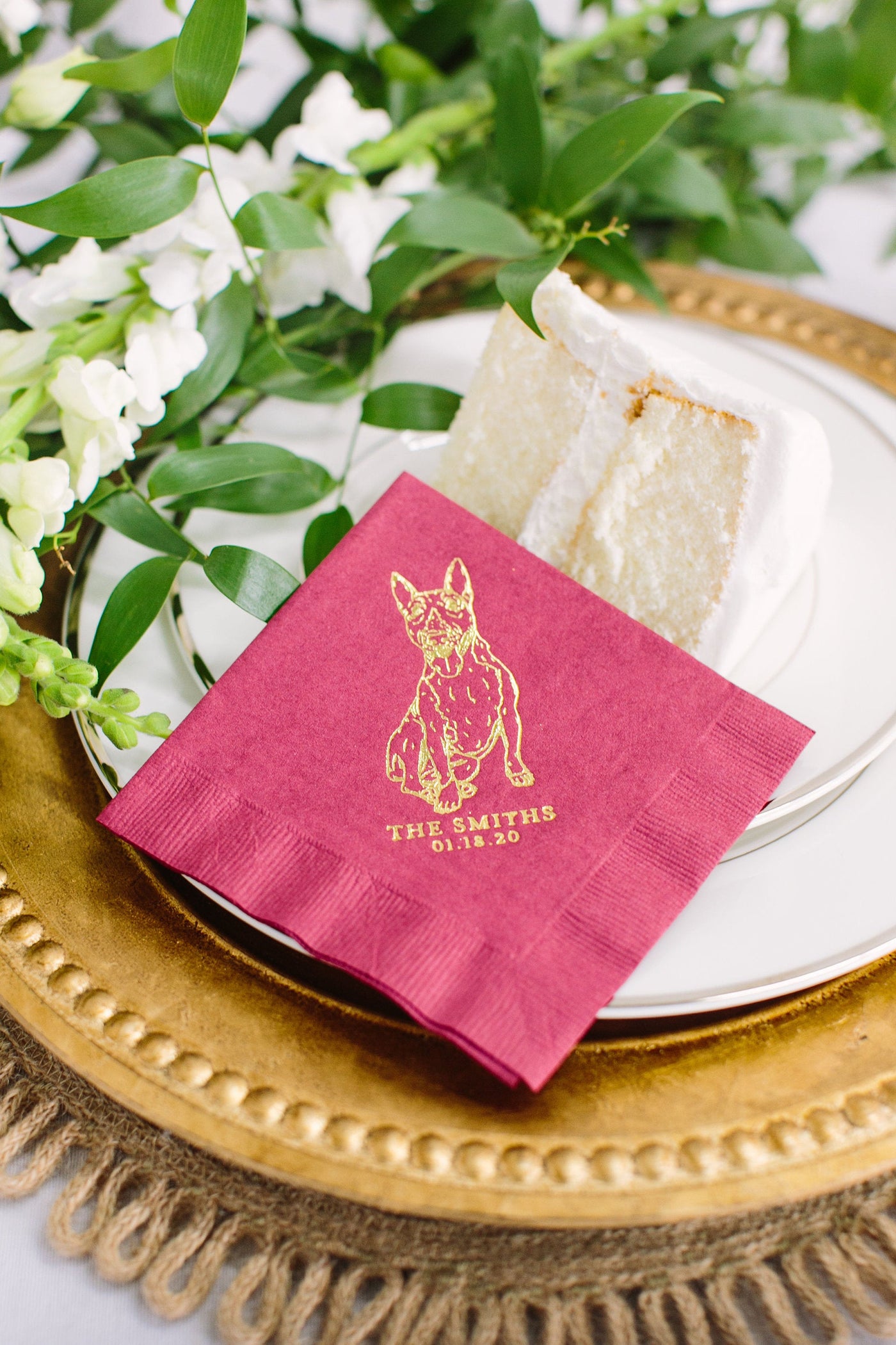 Personalized Pet Portrait Beverage Napkins