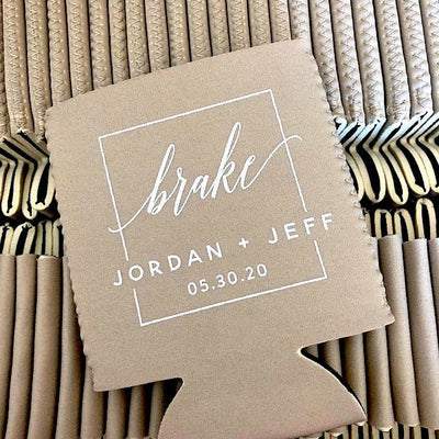Neoprene Personalized Wedding Favors Can Coolers #1971