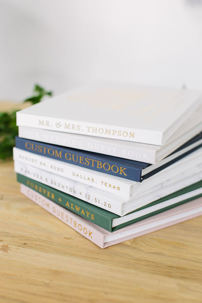 Personalized Hardcover Wedding Guest Book