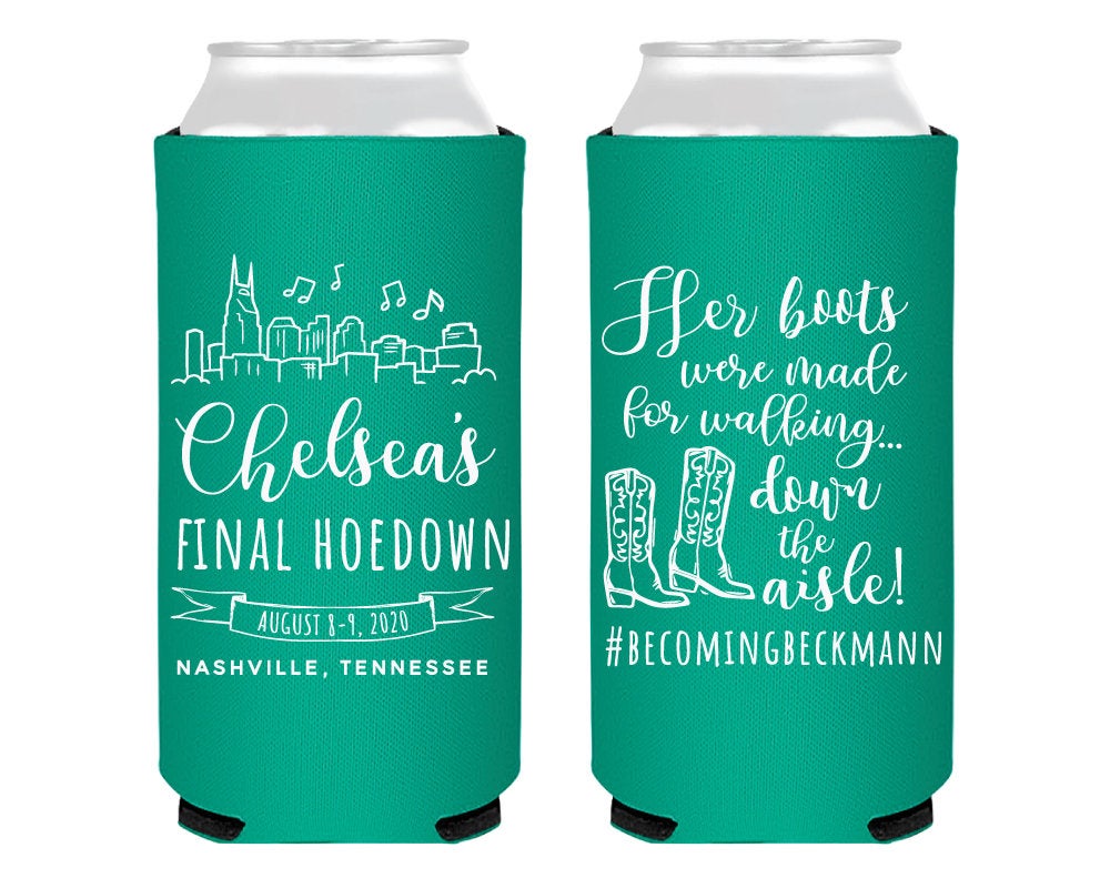 Final Hoedown Western Foam Slim Can Coolers #2131