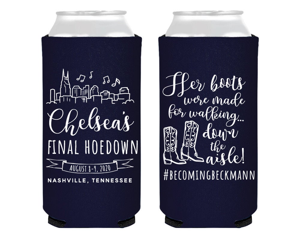Final Hoedown Western Foam Slim Can Coolers #2131