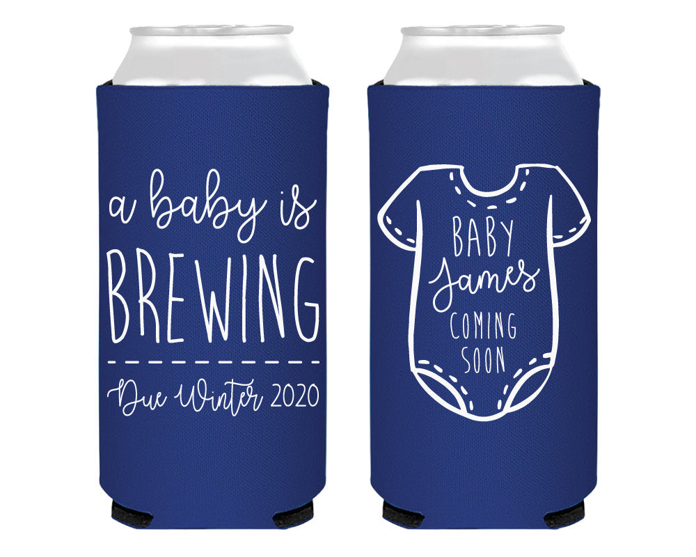 Baby Shower Foam Slim Can Coolers #2134