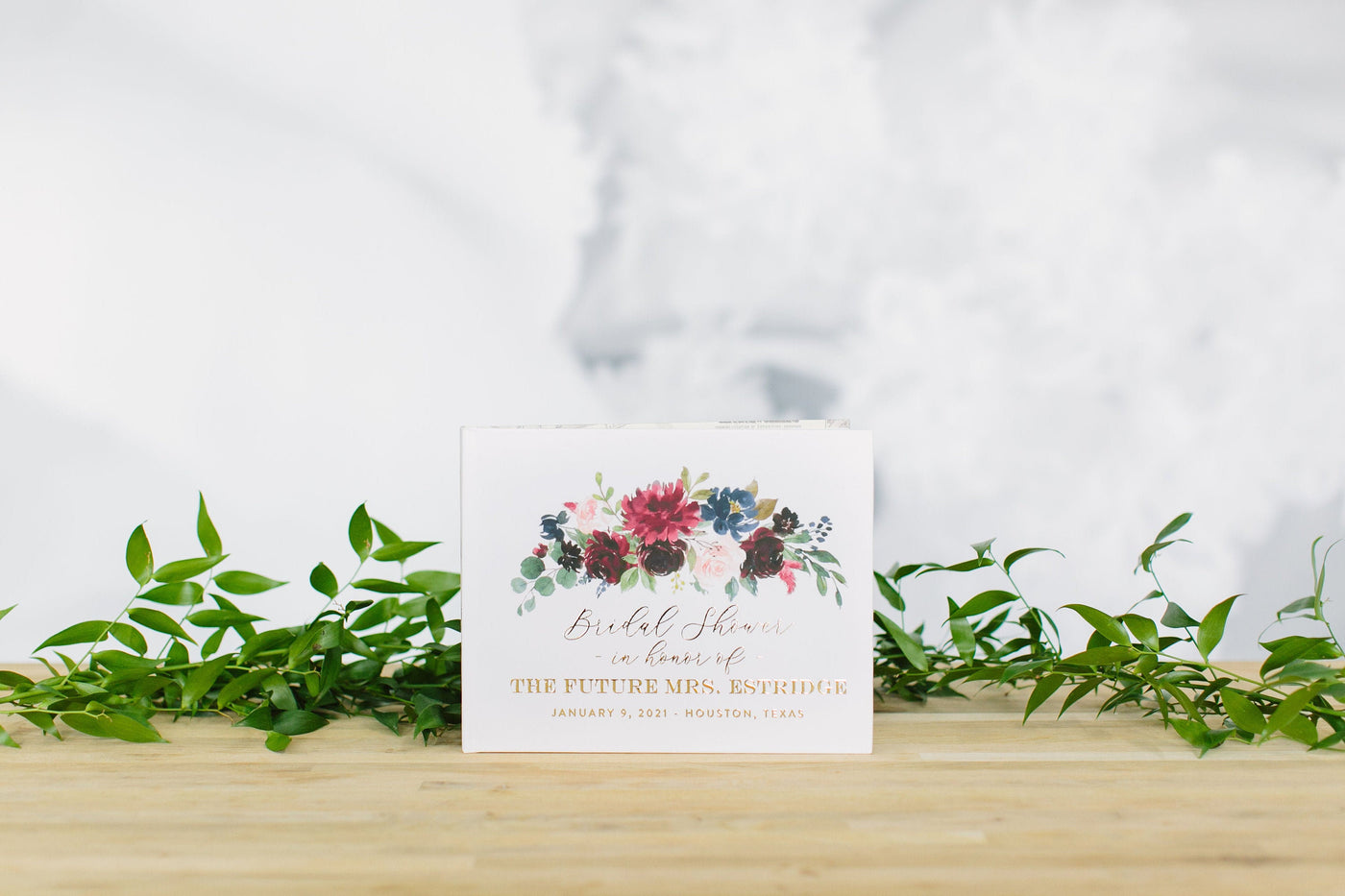 Full Color Custom Wedding Guest Book