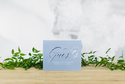 Personalized Wedding Foil Guest Book