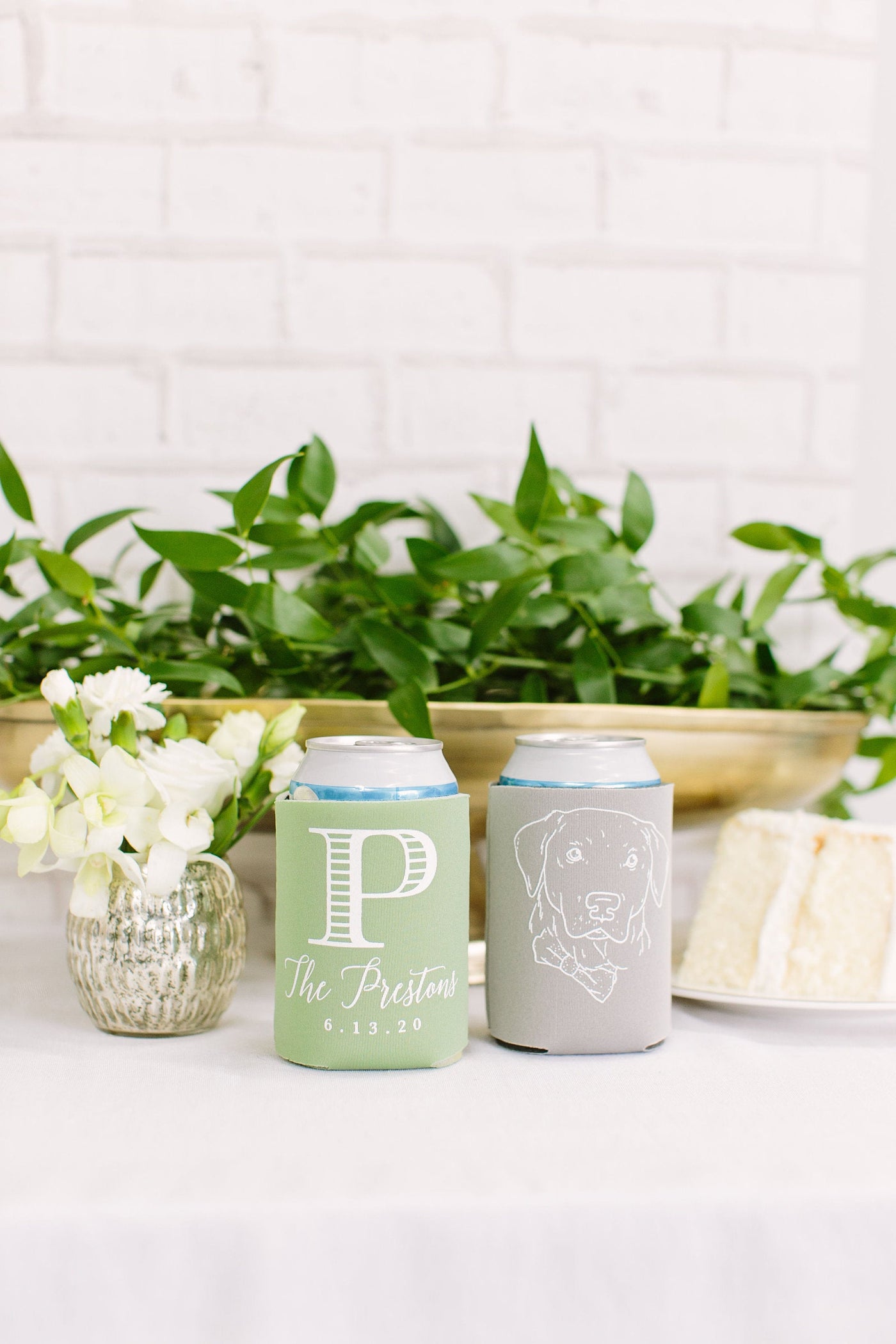 Custom Pet Portrait Can Coolers