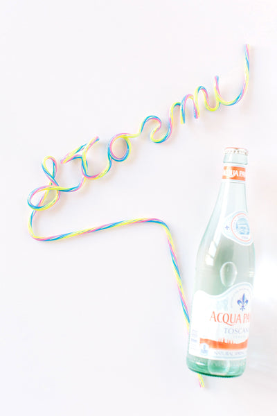 Custom Name Straw