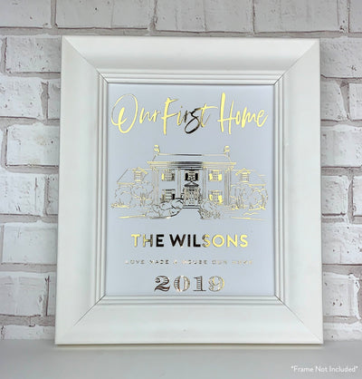 Hand-Drawn Home Illustration Print