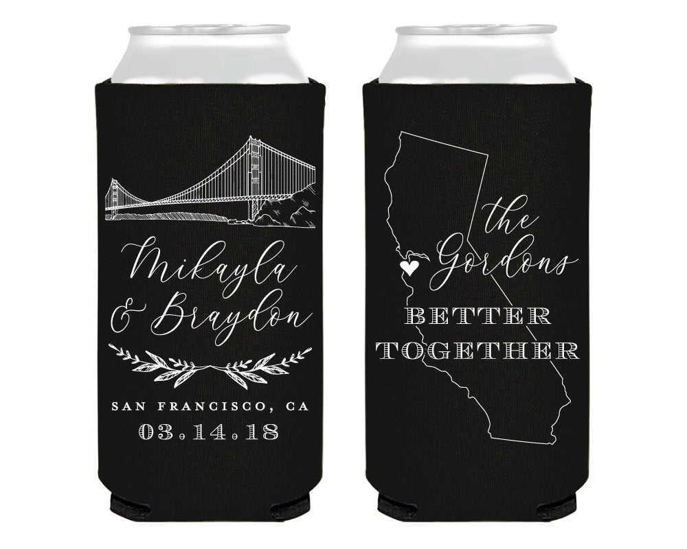 Better Together | State and Skyline Foam Slim Can Cooler #0141