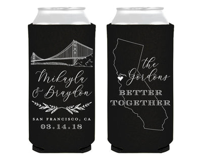 Better Together | State and Skyline Foam Slim Can Cooler #0141