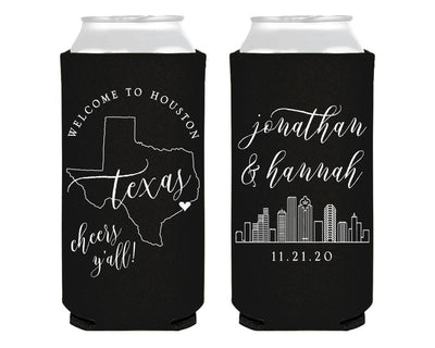 Welcome To... | State and Skyline Foam Slim Can Cooler #0134