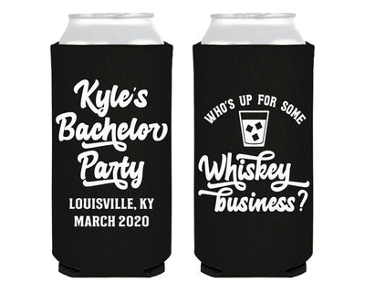 Whiskey Business Foam Slim Can Coolers #0108