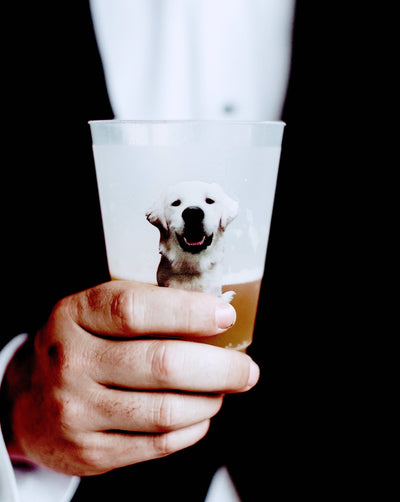 Full Color Dog Photo Frosted Cups
