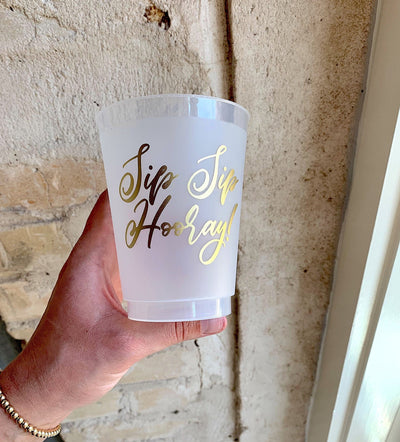 Cheers to 30 Years Frosted Cups #1436