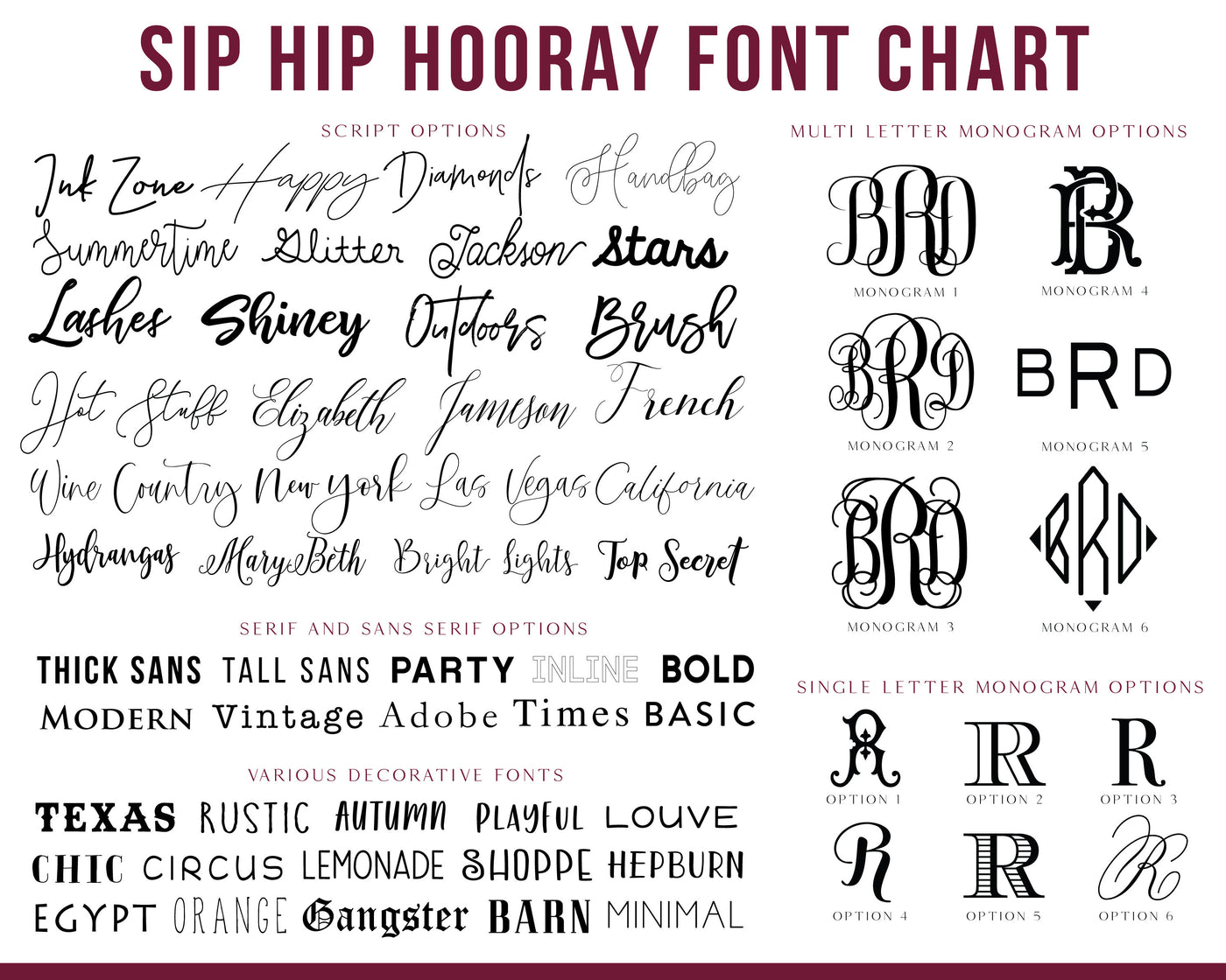 Monogram Frosted Cups