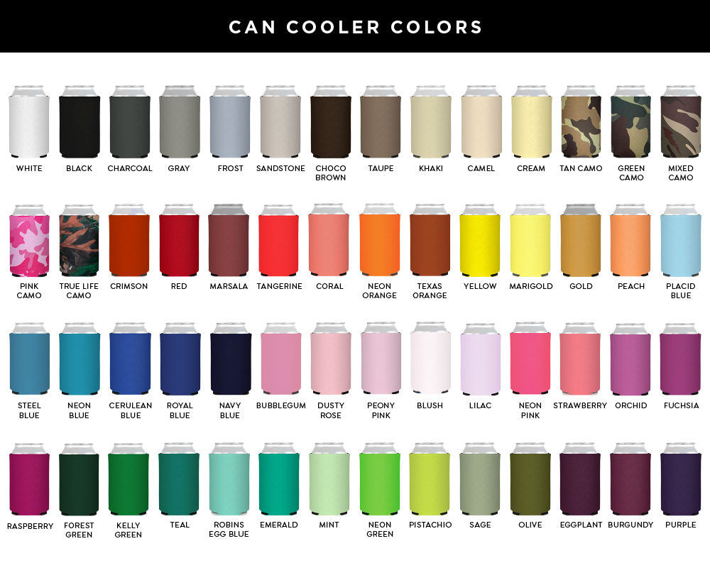 Neoprene Custom Pet Portrait Can Coolers