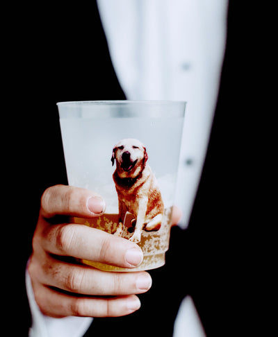 Full Color Dog Photo Frosted Cups
