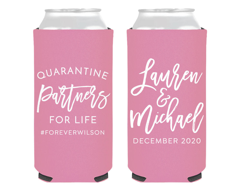 Quarantine Partners Foam Slim Can Coolers