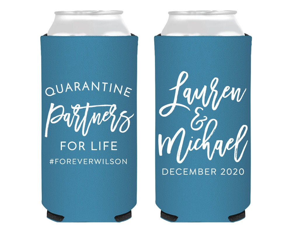Quarantine Partners Foam Slim Can Coolers
