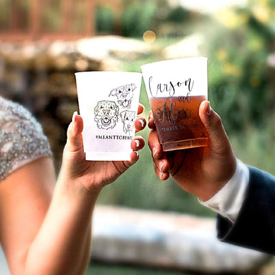 Pet Drawing Frosted Cups 16oz Reusable Cups