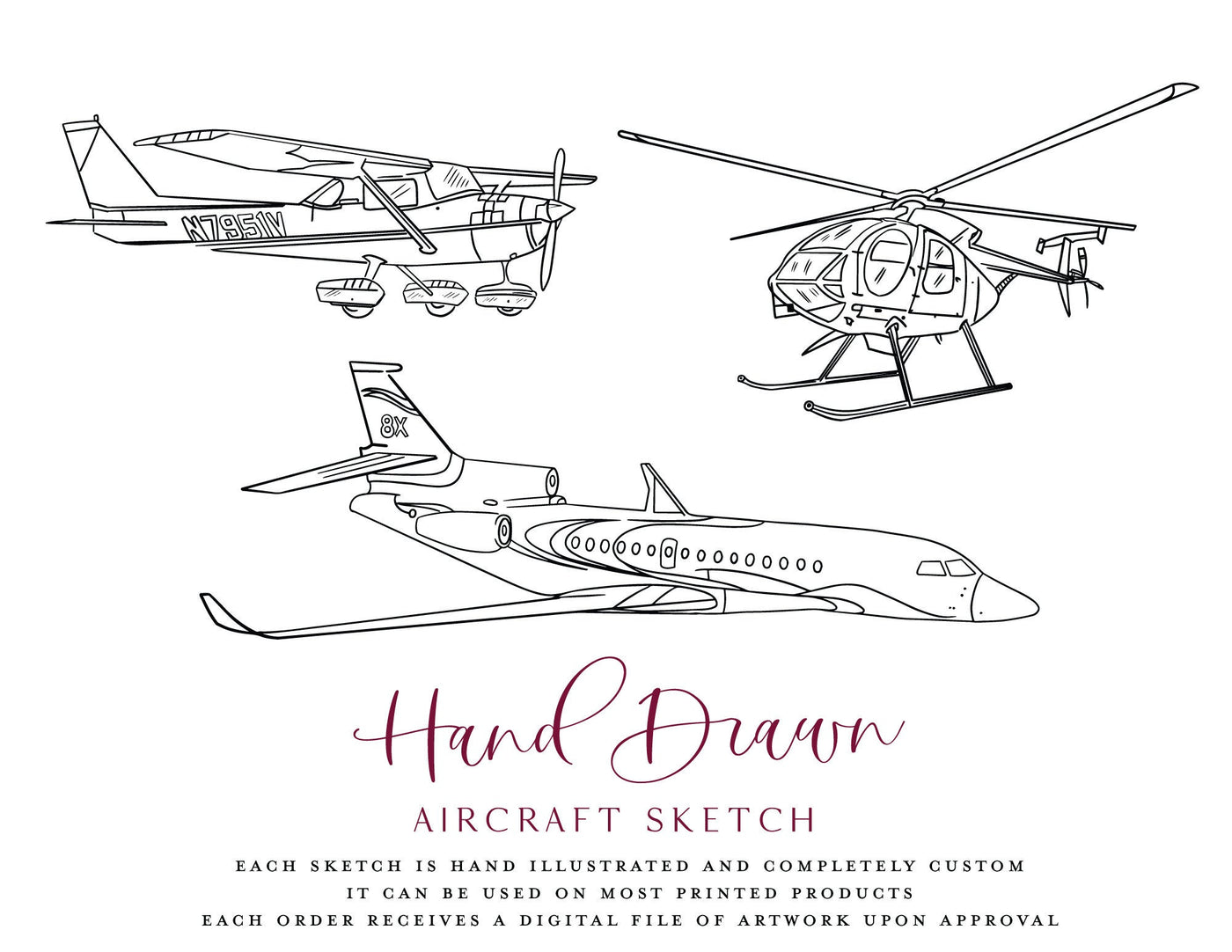 Custom Aircraft Drawing
