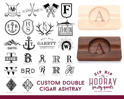 Gifts for Him Engraved 6"x10" Cigar Ashtray