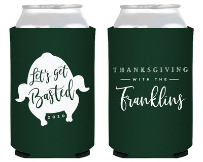 Let's get Basted Thanksgiving Can Coolers