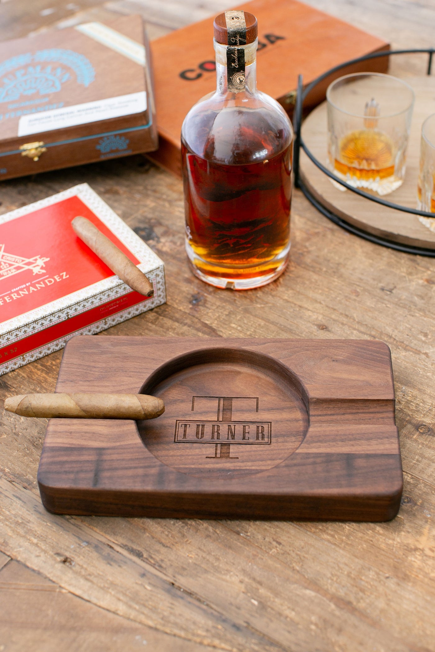 Gifts for Him Engraved 6"x10" Cigar Ashtray