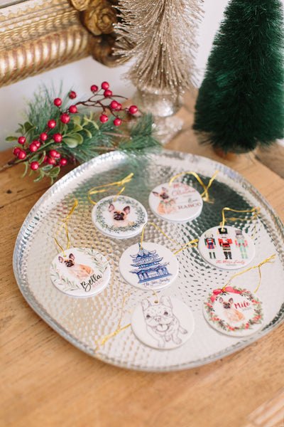 Custom Pet Photo Christmas Ornament