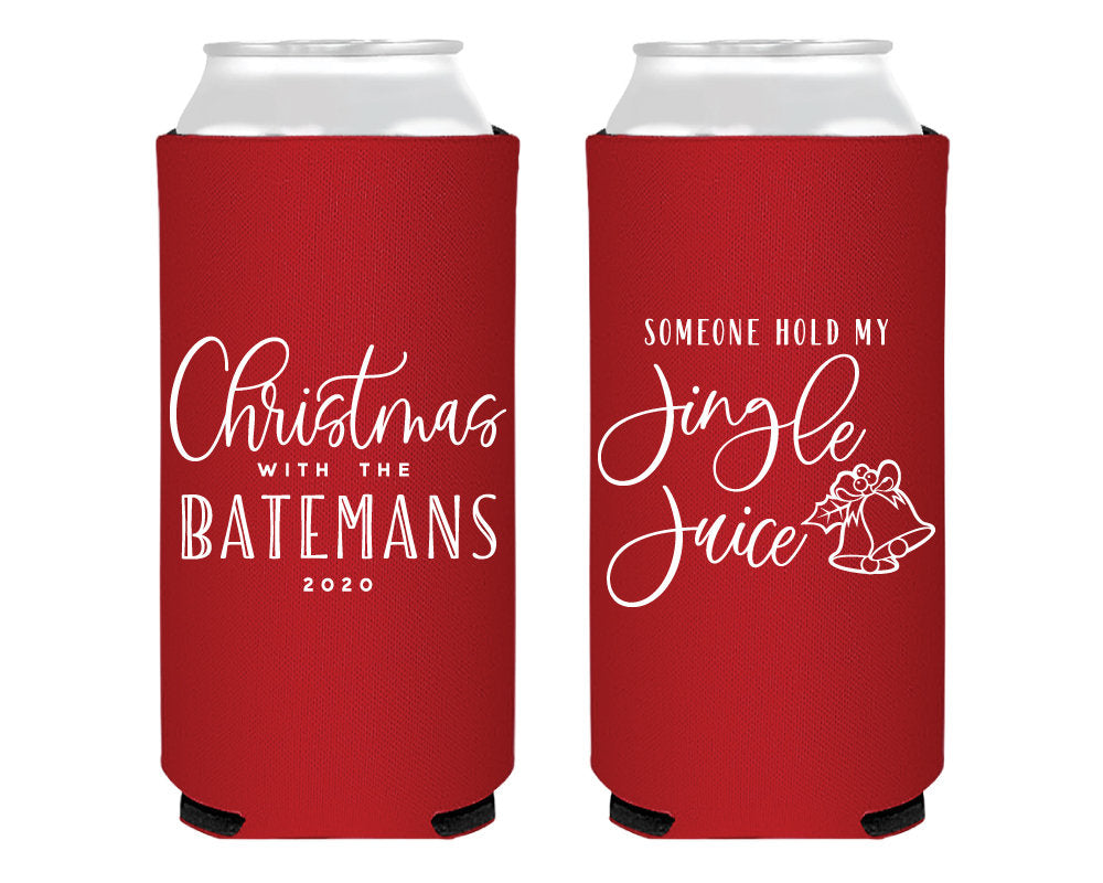 Christmas Party Foam Slim Can Coolers