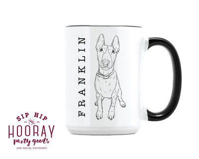 Personalized Pet Portrait 15oz Coffee Mug
