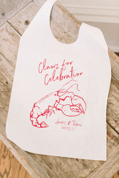 Claws for Celebration Lobster Party Bibs