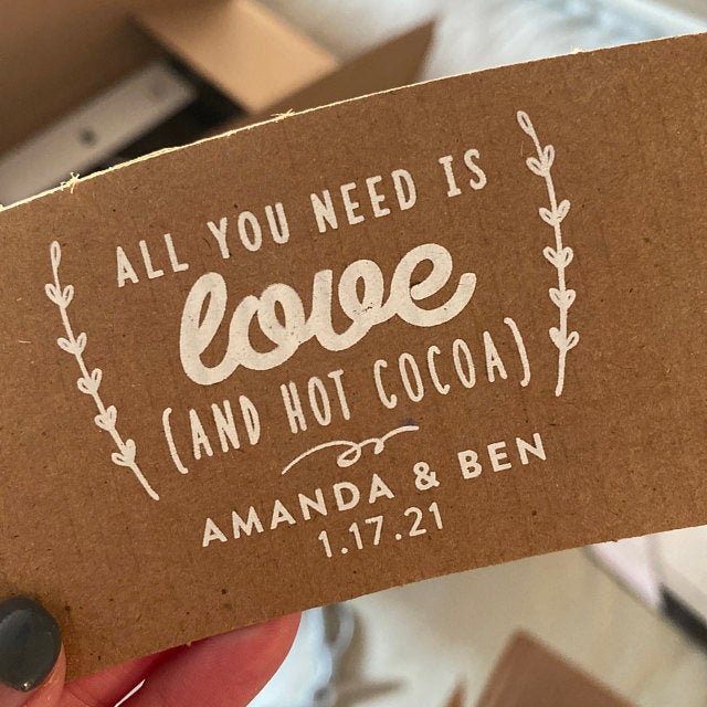 All You Need is Love and Hot Cocoa Coffee Cup Sleeves