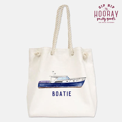 Boat Art Tote Bags