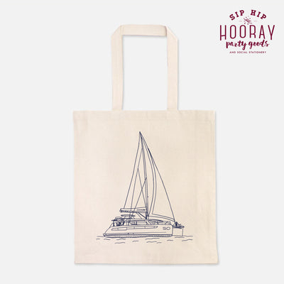 Boat Art Tote Bags