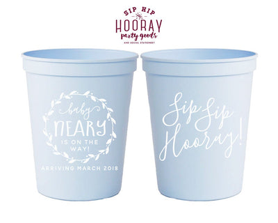Baby Shower Stadium Cups #1886