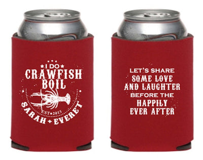 I Do Crawfish Boil Love Laughter Happily Ever After Engagement Party Can Coolers