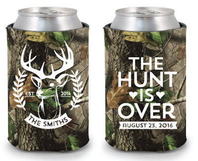 The Hunt is Over | Deer Camo Can Cooler