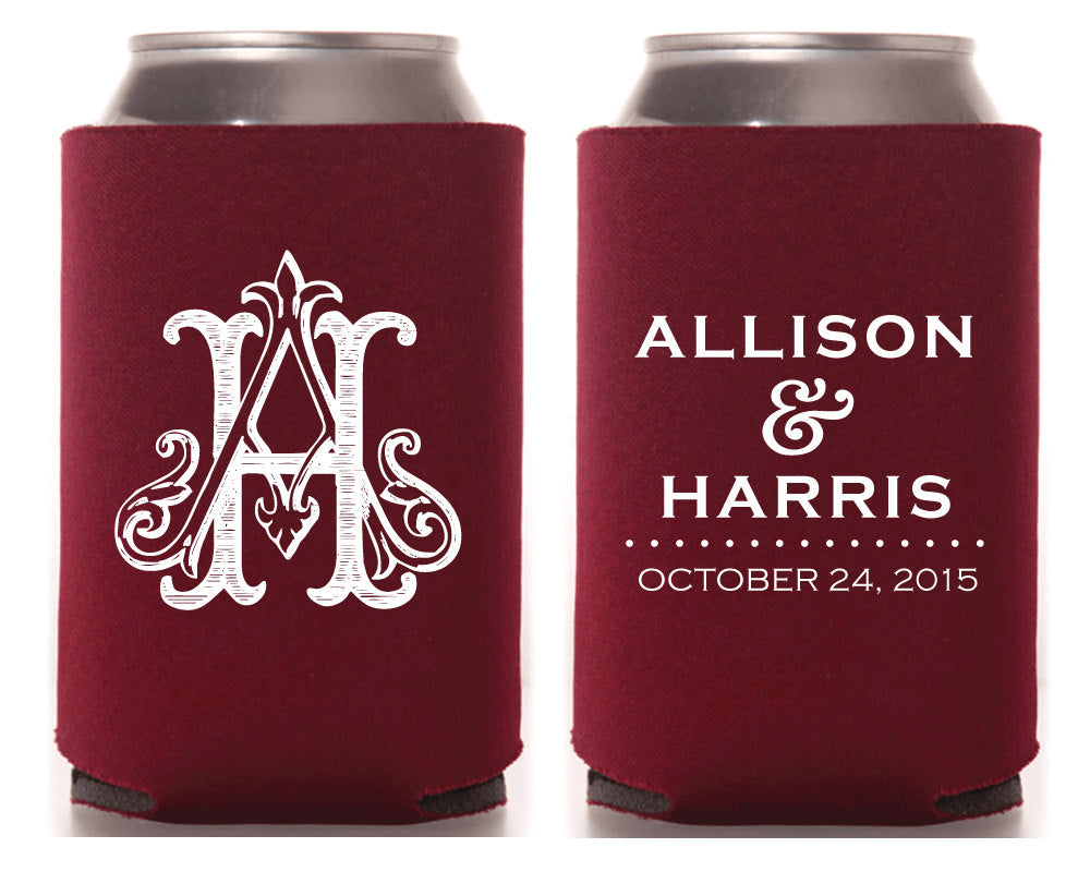 Personalized Duogram Can Coolers