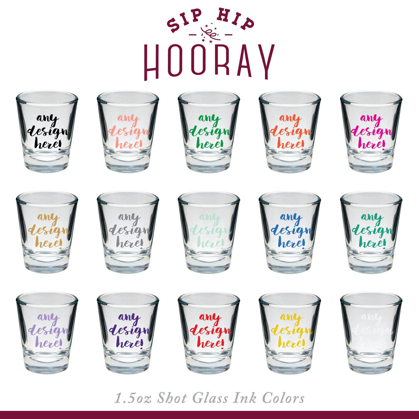 Cheers to 30 Years Birthday Shot Glasses #1895