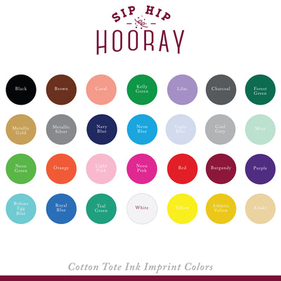 Custom Event Party Favor Tote Bags #1506