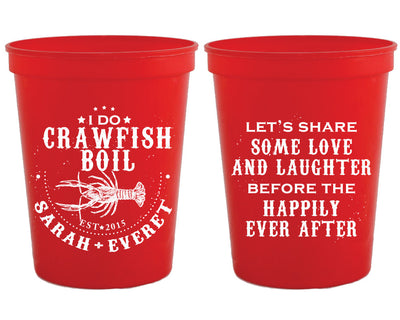 I Do Crawfish Boil Stadium Cups Design #1048