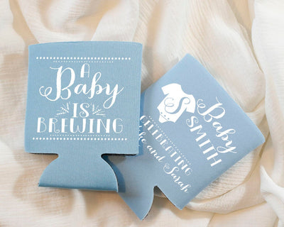 Baby Shower Gender Reveal Can Coolers #1342