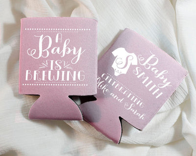 Baby Shower Gender Reveal Can Coolers #1342