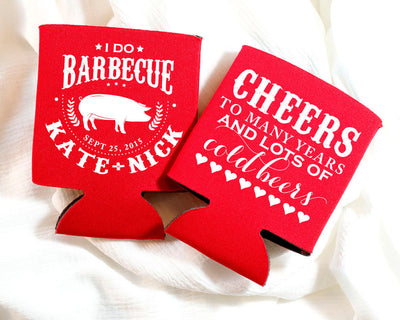 Cheers to Many Years & Cold Beers | I Do BBQ Can Cooler