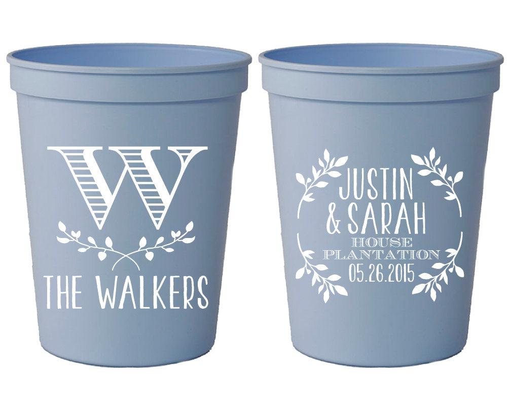 Personalized Party Favor Stadium Cups #1055