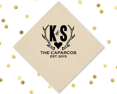 Rustic Antlers Beverage Napkin #1041, #1043, #1303, #1090