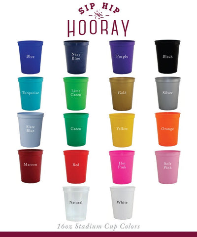 Baby Shower Stadium Cups #1467