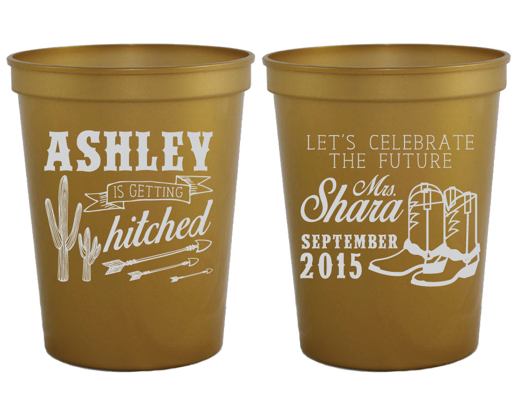 Western Cowgirl Boots Bachelorette Party Stadium Cups, #1137