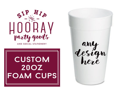 Company Logo Foam Cups