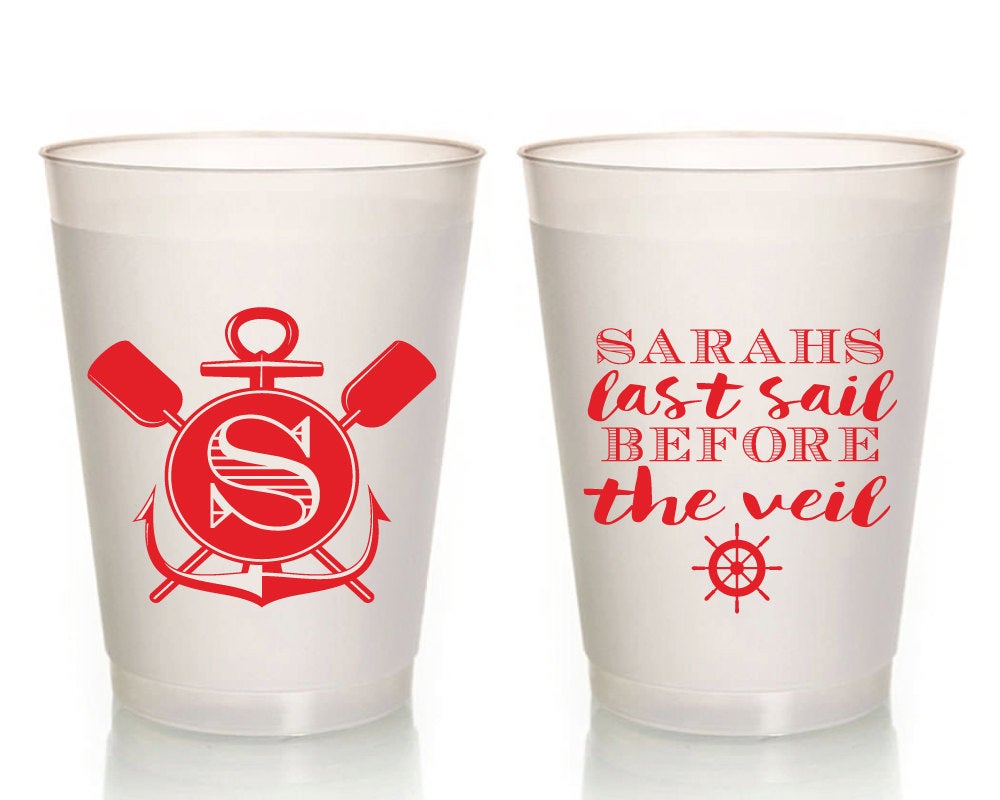 Last Sail Before the Vail Bachelorette Party Cups, #1007